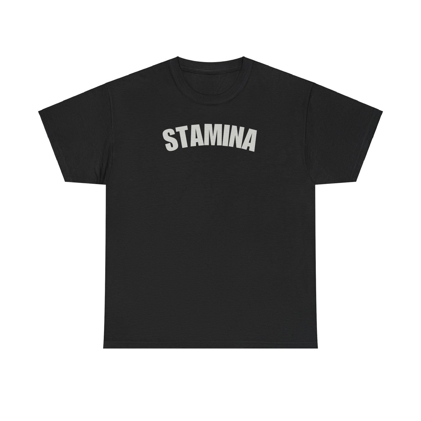 STAMINA Unisex Heavy Cotton Tee - Premium Fitness Apparel for Gym, Workout Shirt, Moisture-Wicking Exercise Top, Men & Women