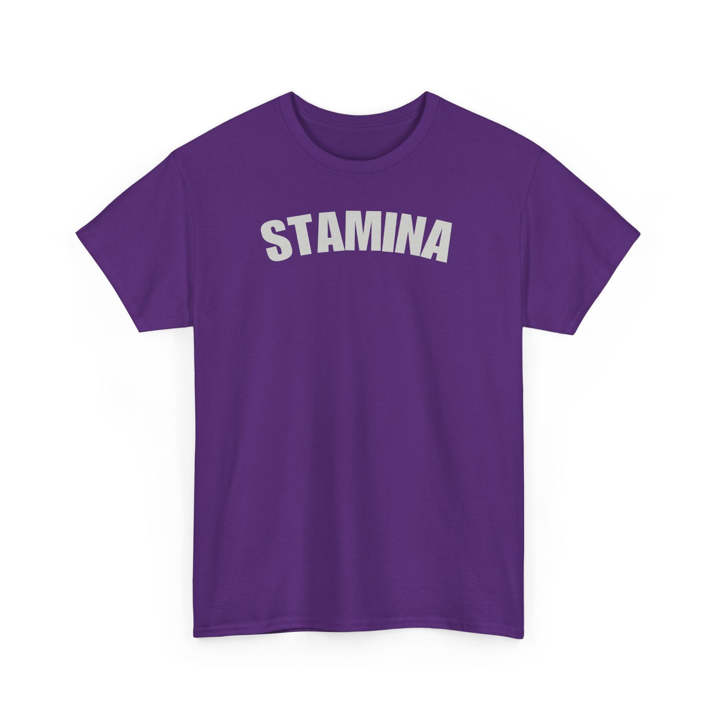 STAMINA Unisex Heavy Cotton Tee - Premium Fitness Apparel for Gym, Workout Shirt, Moisture-Wicking Exercise Top, Men & Women