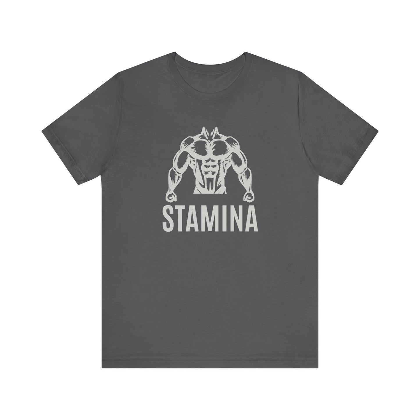 STAMINA Fitness Unisex Tee - High-Quality Heavy Cotton Workout Shirt for Gym, Breathable Athletic Wear, Moisture-Wicking Exercise Top