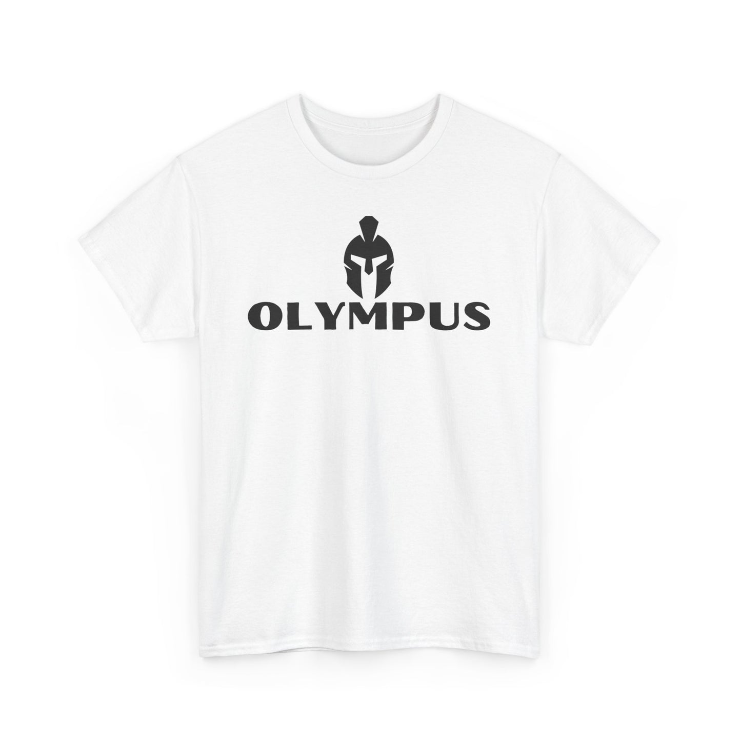 Premium Fitness Apparel: OLYMPUS Unisex Heavy Cotton Tee - Gym Workout Shirt, Athletic Wear, Moisture-Wicking Exercise Top for Men & Women